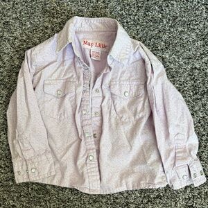 Intel Kids Soft Lavender Button Down Shirt